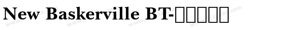 New Baskerville BT字体转换